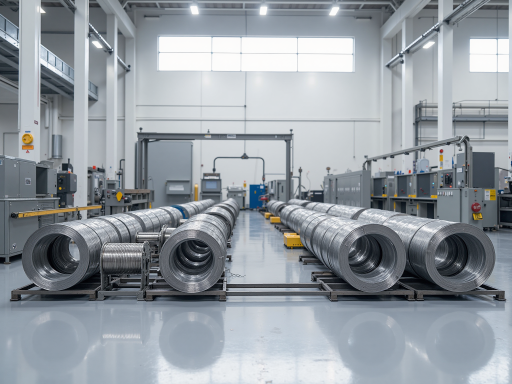 江苏尊弈轴承有限公司企业外观，现代化厂房建筑，蓝天白云背景，展现企业实力